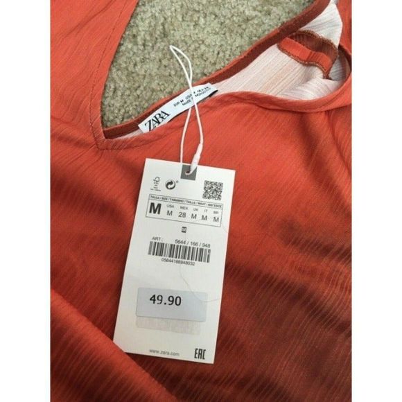 ZARA Tie Dye Boho Dress M - Picture 9 of 11